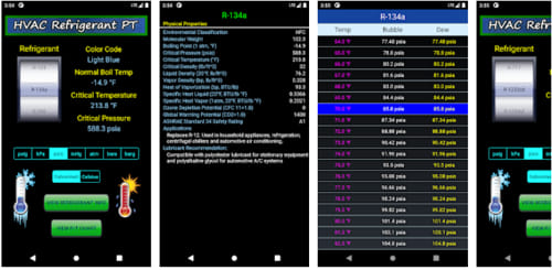 HVAC Refrigerant PT HVAC App