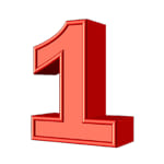 The number 1 icon to display the first manual way to schedule a service technicians’ day without technician scheduling software