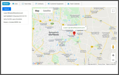 Google Map integration for field technician scheduling software to help your service technicians be more self-sufficient with the tasks