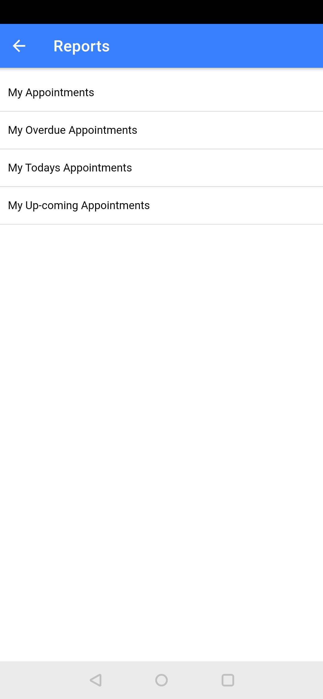 Appointment reports