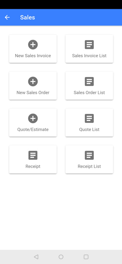 Field Service App Sales Invoice