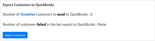 QuickBooks Sync Settings