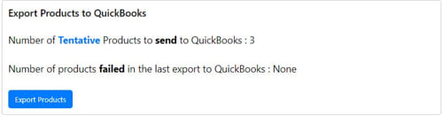 QuickBooks Sync Settings